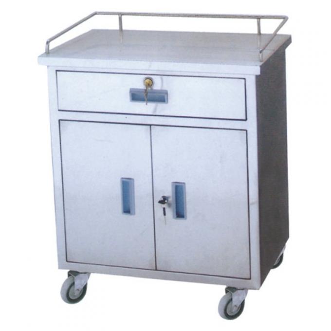 Stainless Steel Hospital Emergency Collecting Cart , Steel Dressing