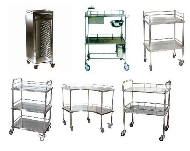 Medical Trolley Luxury ABS Emergency Crash Cart With Five Drawers (ALS
