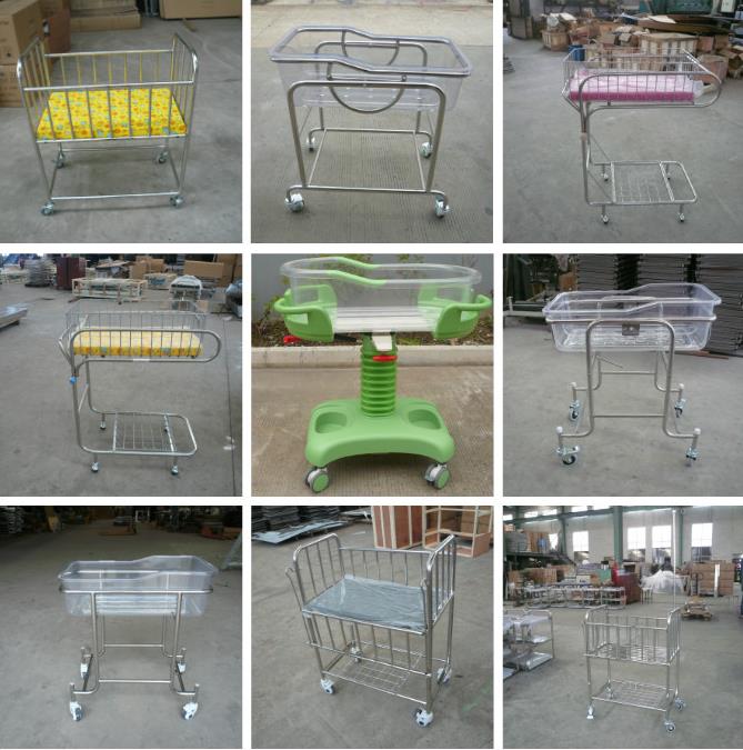 plastic hospital bassinet