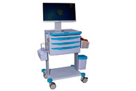 Hospital Mobile Cart Trolley Red 4Wheel Heavy Duty