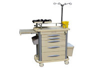 Hospital ABS Emergency Medical Trolley Crash Cart With Steel Guard Rail (ALS-ET123 Old)