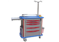 Advanced ABS Plastic IV Pole Medicine Trolley , Hospital Nursing Cart With Utility Container (ALS-MT121)