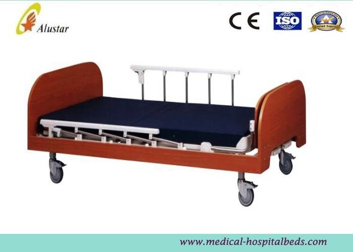 Manual Medical Hospital Adjustable Beds / Nursing Home Bed Wooden Two Cranks (ALS-HM001)