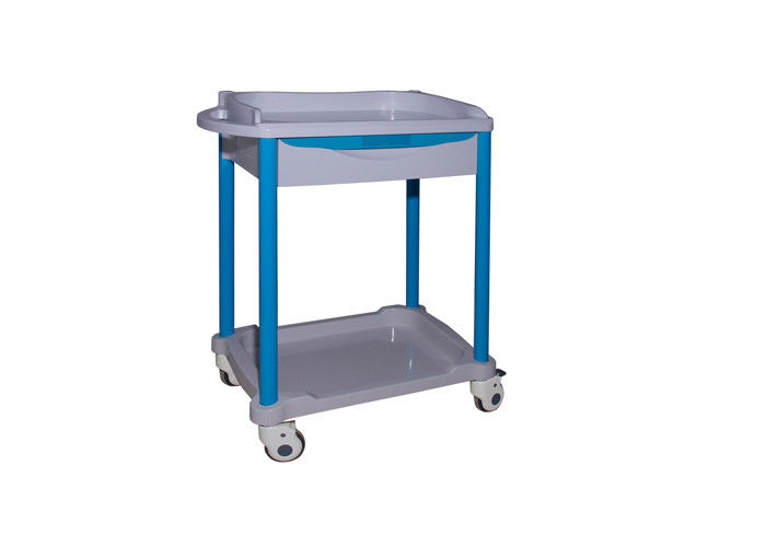 Easy Organized Emergency Cart Hospital Nursing Plastic Trolley Simple