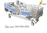 Five Function ABS Side Rail Electric ICU Bed With Central Control Brake Wheels (ALS-E507)