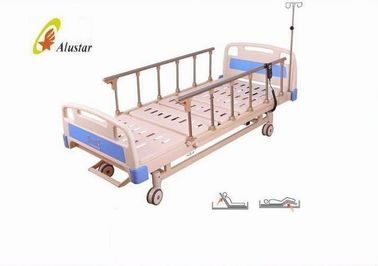 2 Funtion Punching Board Hospital Electric Folding Bed With Aluminum Alloy Side Rail (ALS-E203)