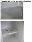 OEM Hospital Bedside Cabinet Medical Steel Cabinet Locker With Dining Board / Drawer