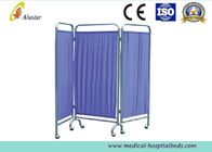 3 Folding Stainless Steel Hospital Privacy Screens PVC Ward Screen Medical Screen (ALS-WS10)