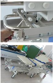 Alloy Aluminum Hospital Stretcher Trolley, Transfer Cart With Central Controlled Braking System ALS-ST009