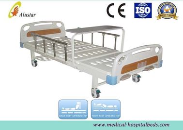 Aluminum Guardrail 2 Crank Medical Hospital Bed With Overbed Table (ALS-M206)