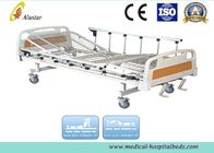 Manual 2 Crank Medical Hospital Beds Mesh Bedboard Aluminum Guardrail (ALS-M201B)