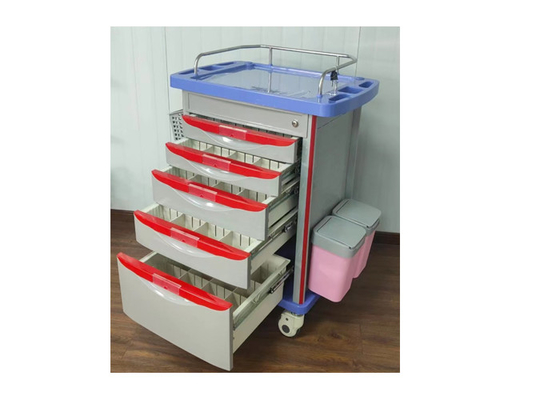 Lockable Ergonomic Medical Surgery Trolley Rectangular With Customized Size