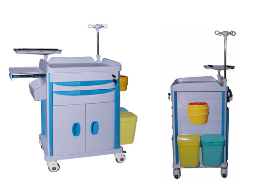 3-5 Drawers Medical Trolley Featuring Lockable Design And Rubber Casters