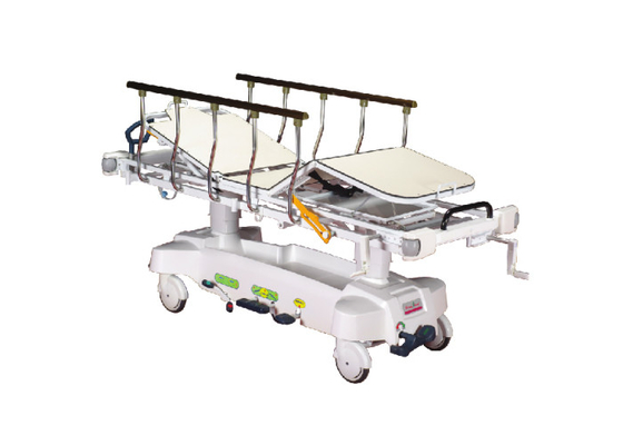 Height Adjustable Radiolucent Stretcher Trolley Convenient Handle For Versatility