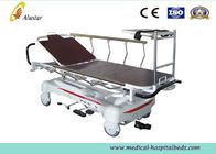 Height Adjustable Hospital Emergency Trolley With Backrest And IV Pole