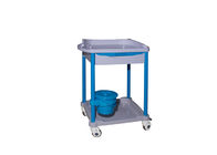 Blue Color Hospital Medical Trolley , Nursing Trolley With Drawer Wheels