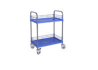 Three Shelves Plastic Steel Medical Trolley Hospital Mobile Clinic Instrument Cart
