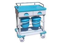 Treatment Medical Trolley Hospital Cart ABS Trolley Nursing Cart Two Drawers (ALS-MT140)