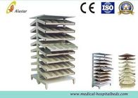Two Side Adjustable Hospital Bedside Cabinet Medicine Tray Shelf 800*800*2000mm