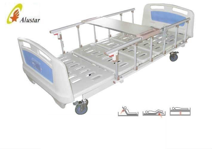 Aluminum Alloy Guardrail 3 Function Hospital Electric Beds With Dining Table (ALS-E312)
