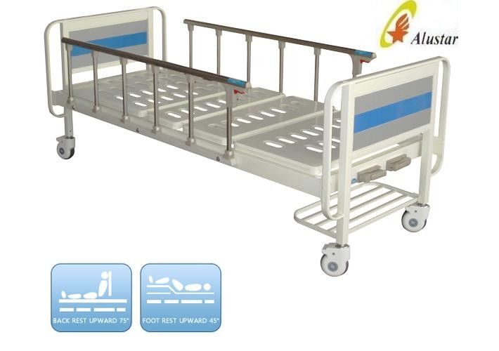 Double Crank Medical Manual Hospital Patient Bed Steel Bed Head (ALS-M214)