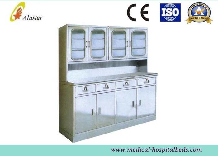 2 Drawers Hickey Cabinet Hospital Side Table With Big Storage ( ALS - CA004)
