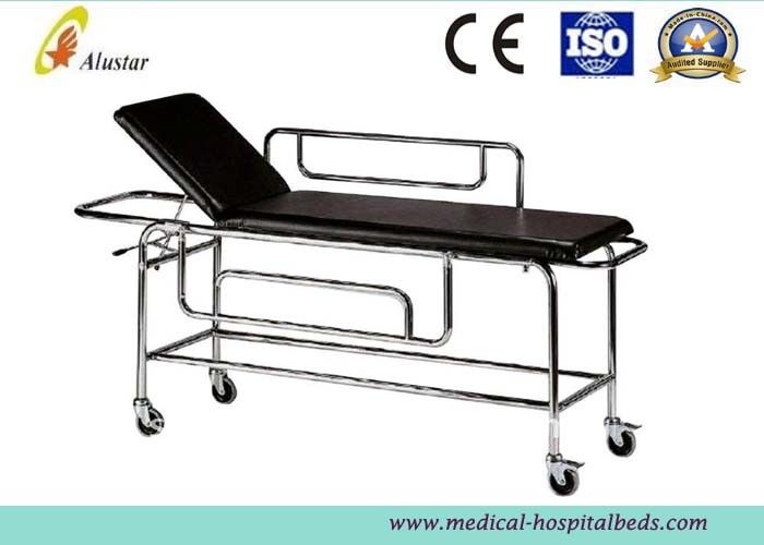 Patient Emergency Stainless Steel Stretcher Trolley For Ambulance With Backrest Raising (ALS-ST002b)