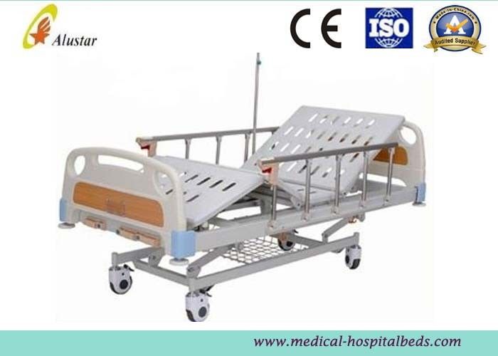 Adjustable Aluminum Alloy Handrail 3-Position Manual Medical Hospital Nursing Bed (ALS-M324)