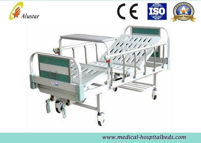 CE Approved Manual 2 Crank Medical Hospital Beds With Covered Castors (ALS-M223)