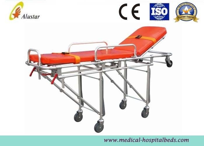 Aluminum Alloy Folding Hospital Ambulance Stretcher Trolley Automatic Loading Stretcher ALS-S006