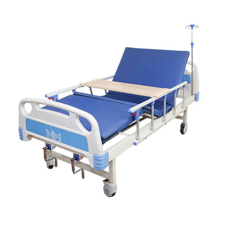 3 Crank Medical Hospital Bed Care Stainless Steel ALS - M314 Foldable Guardrails