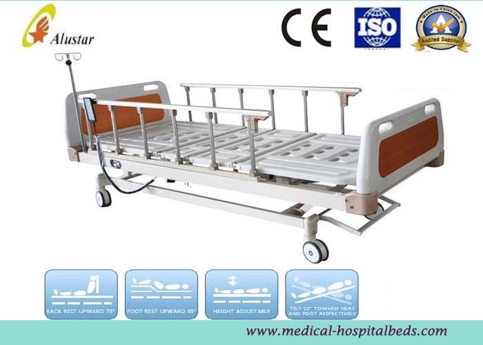 5 Funtion Aluminum Alloy Guardrail Hospital Electric Bed With Central Brakes (ALS-E503)