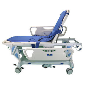 Aluminum Alloy Stretcher Trolley With Oxygen Tank Holder For Medical Use