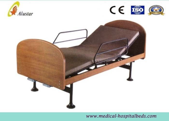 Wooden 2-function Manual Medical Hospital Beds for Home Use by Steel Construction (ALS-HM003)