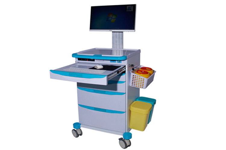 Mobile Medical Cart Trolley Drug Trolley For Laptop Dialysis  (ALS-WT04)