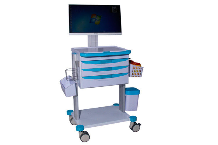 Medical Computer Cart Mobile Medical Carts On Wheels Laptop Dressing Cart  (ALS-WT07)