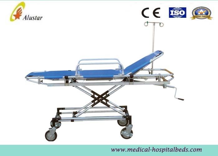 High Strength Ambulance Stretcher Trolley , Aluminum Rescue Bed ALS-S016