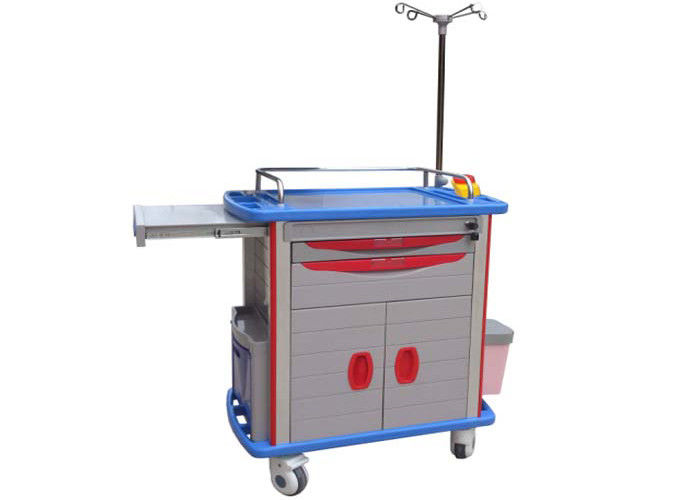 ABS Nursing Medical Trolleys , Emergency Medicine Cart With Optiona CPR Board ( ALS-MT118)