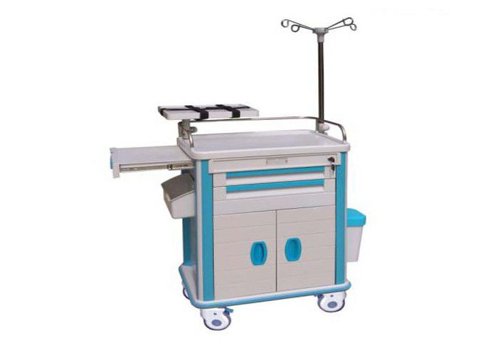 Hospital Medical Trolley Cart With Four Castors ,ABS Emergency cart (ALS-MT117b)