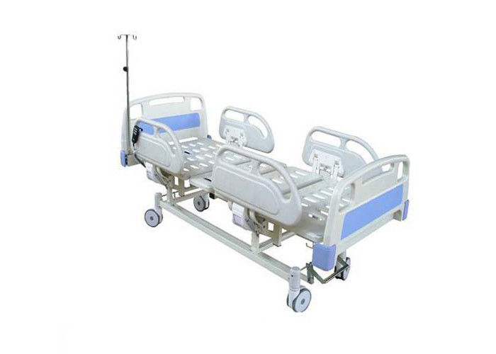 Adjustable Hospital Electric Bed Three Funtion ICU Bed With ABS Guardrail (ALS-E301)